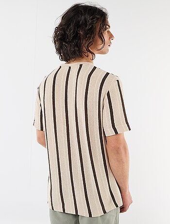 T-shirt in maglia a maniche corte