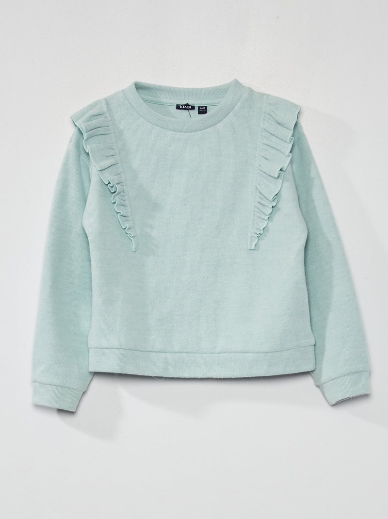 T-shirt in maglia a scollo tondo BLU - Kiabi