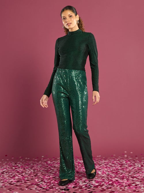 T-shirt in maglia "bisou" con schiena scoperta - Kiabi