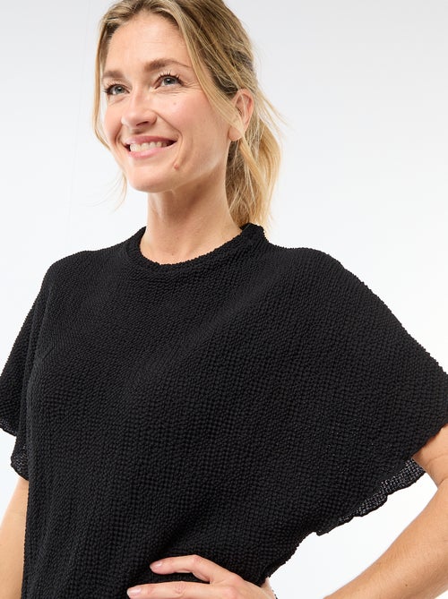 T-shirt in maglia con base asimmetrica - Kiabi