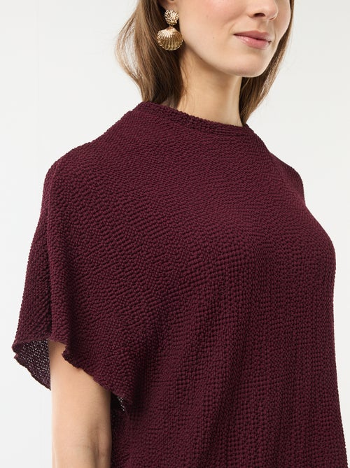 T-shirt in maglia con base asimmetrica - Kiabi