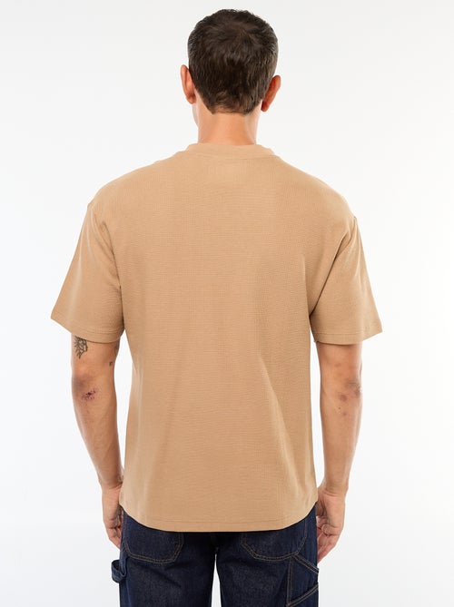 T-shirt in maglia con scollo a V - Kiabi