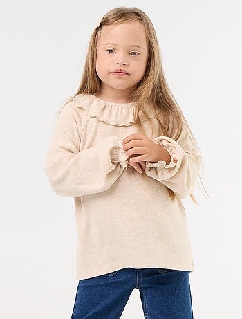 T-shirt in maglia doudou - collezione facile da indossare