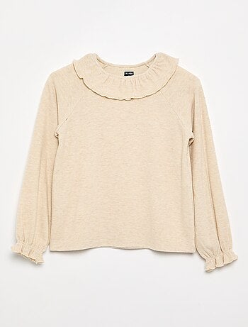T-shirt in maglia doudou - collezione facile da indossare