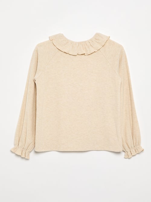 T-shirt in maglia doudou - collezione facile da indossare - Kiabi