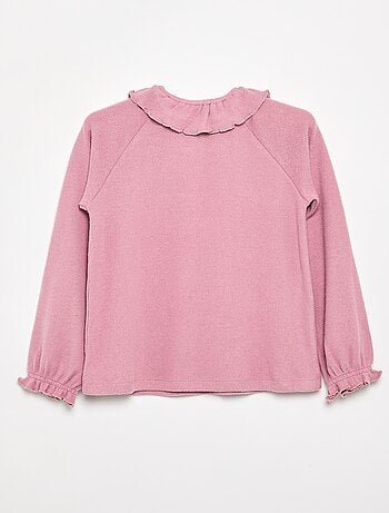 T-shirt in maglia doudou - collezione facile da indossare