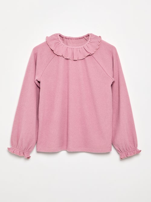 T-shirt in maglia doudou - collezione facile da indossare - Kiabi