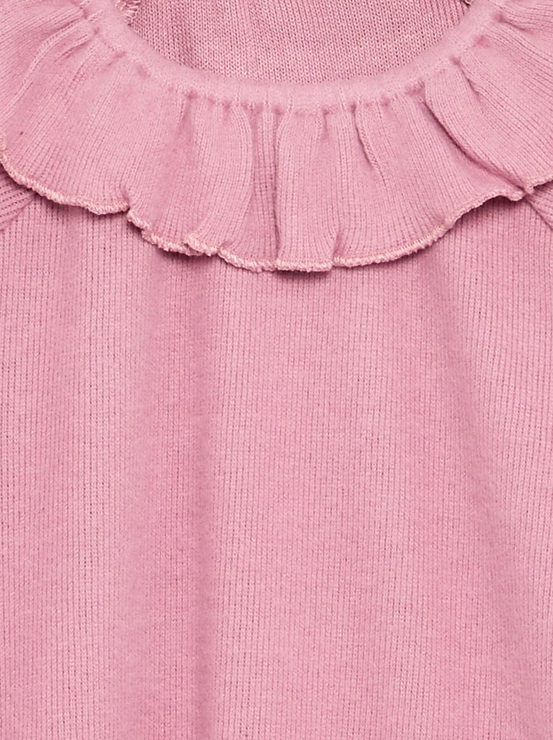 T-shirt in maglia doudou - collezione facile da indossare Rosa - Kiabi