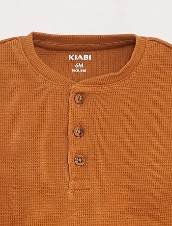 T-shirt in maglia goffrata
