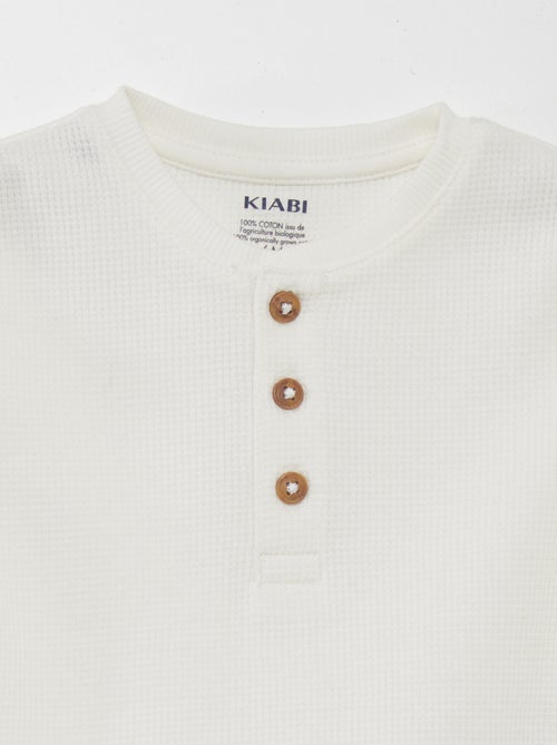 T-shirt in maglia goffrata - Kiabi