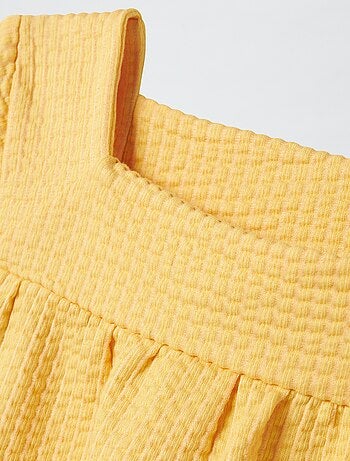 T-shirt in maglia goffrata 'Guppy'
