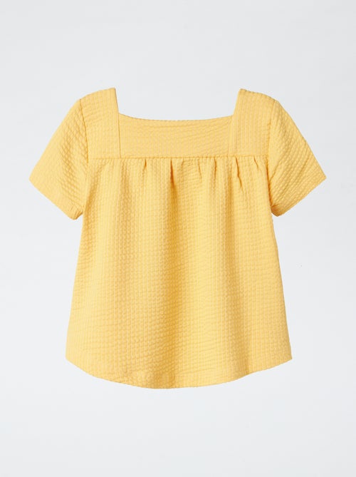 T-shirt in maglia goffrata 'Guppy' - Kiabi