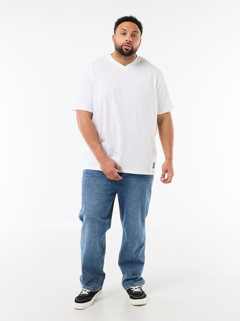 T-shirt in maglia jersey a maniche corte Bianco - Kiabi