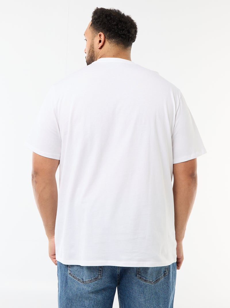 T-shirt in maglia jersey a maniche corte Bianco - Kiabi