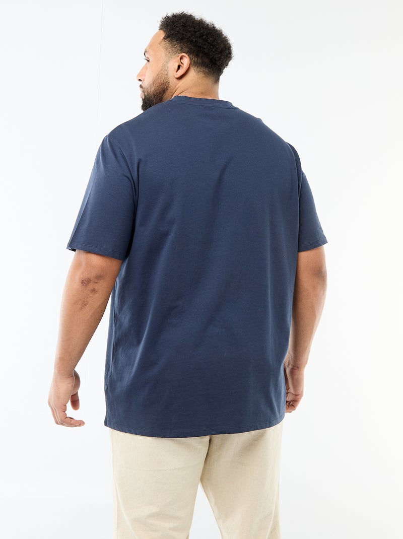 T-shirt in maglia jersey a maniche corte Blu - Kiabi