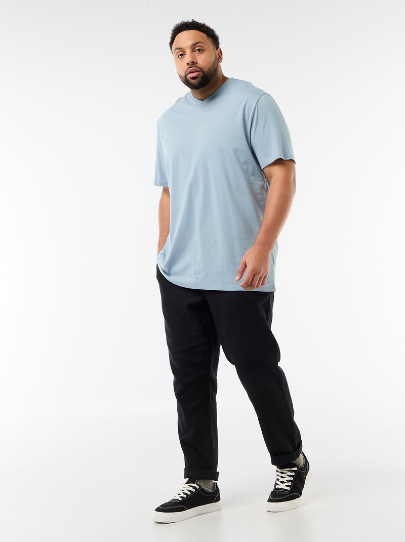 T-shirt in maglia jersey a maniche corte Blu - Kiabi