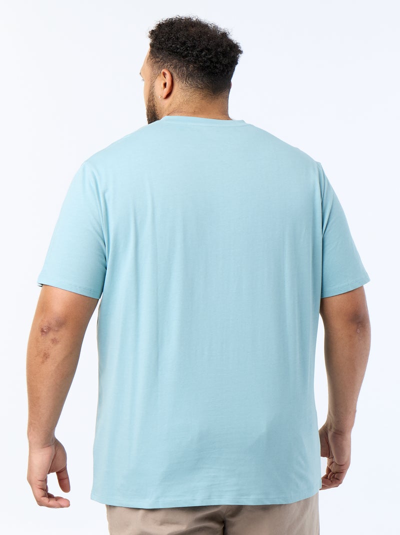 T-shirt in maglia jersey a maniche corte Blu - Kiabi