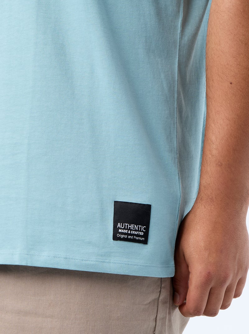 T-shirt in maglia jersey a maniche corte Blu - Kiabi