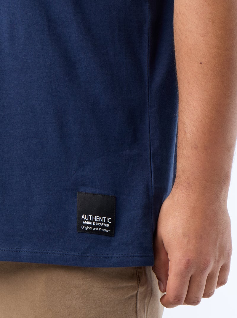 T-shirt in maglia jersey a maniche corte Nero - Kiabi