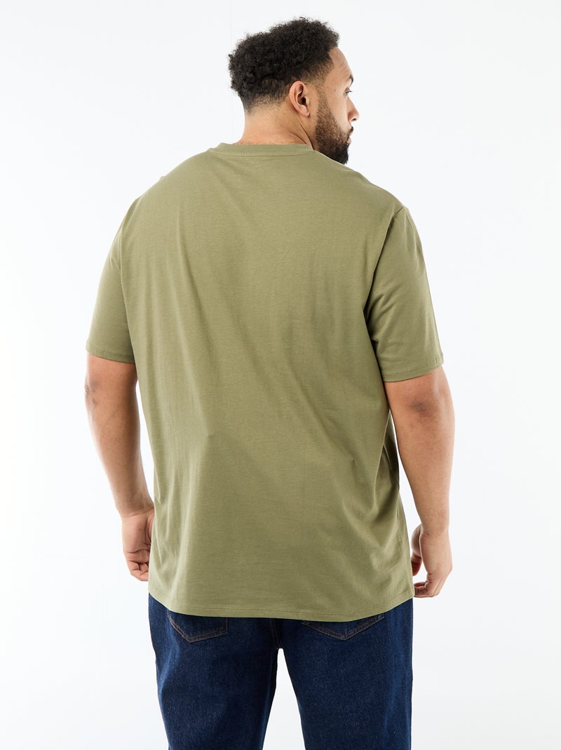 T-shirt in maglia jersey a maniche corte Verde - Kiabi