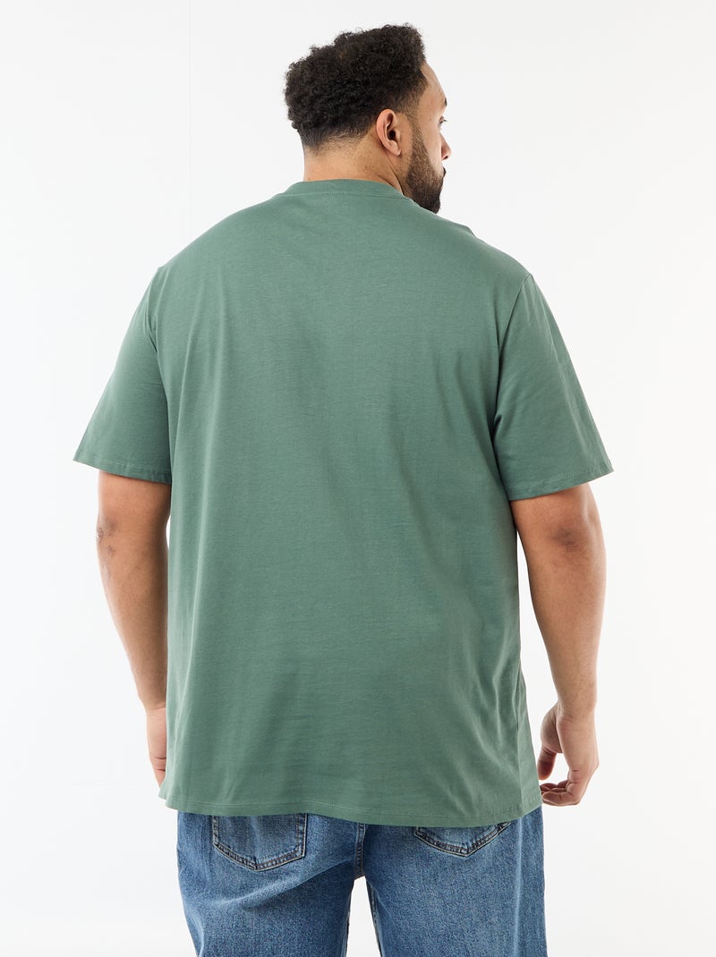 T-shirt in maglia jersey a maniche corte Verde - Kiabi