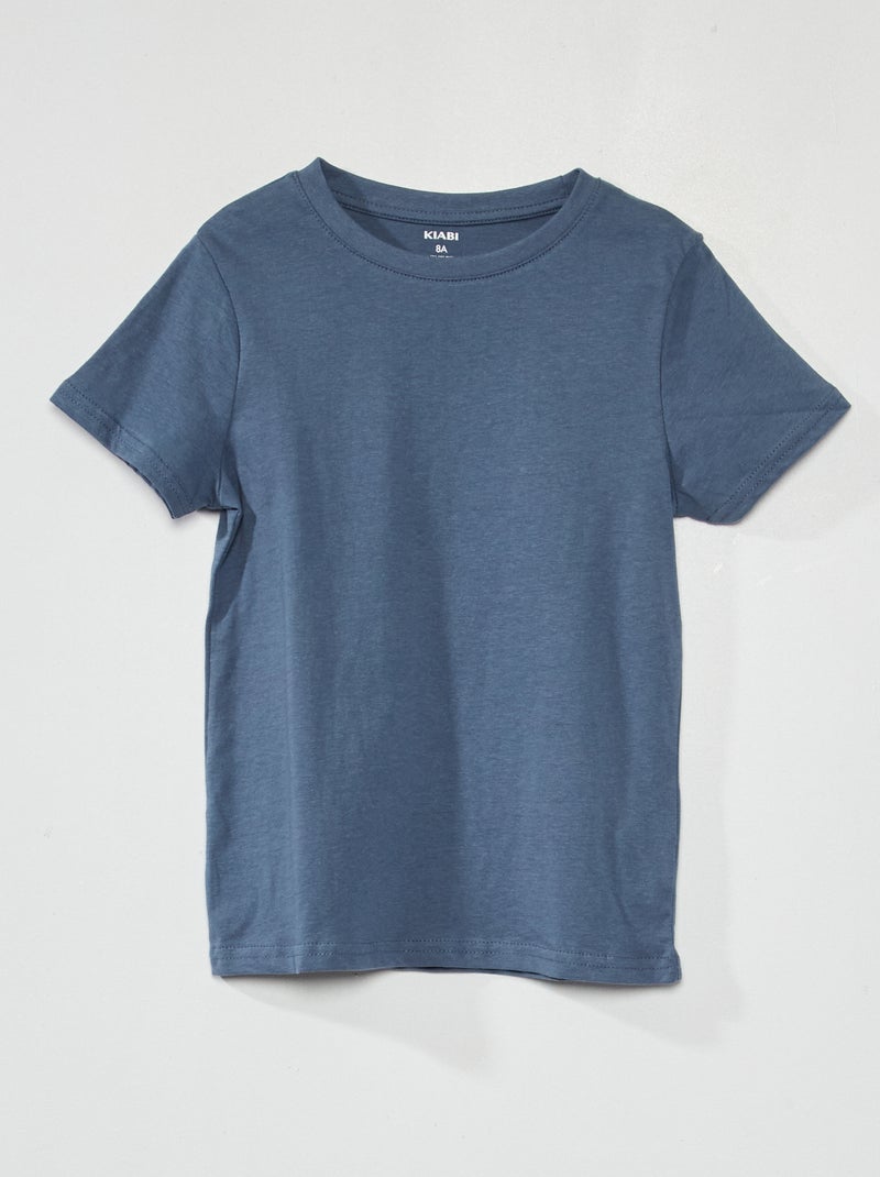 T-shirt in maglia jersey BLU - Kiabi