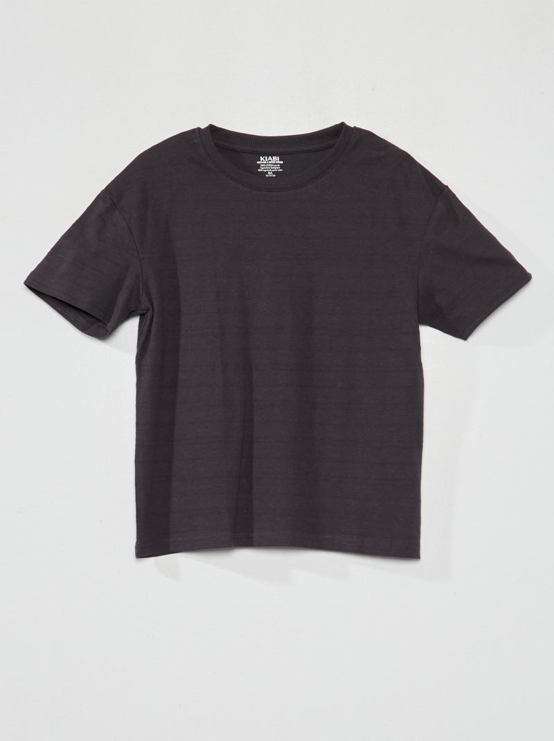 T-shirt in maglia jersey fantasia GRIGIO - Kiabi