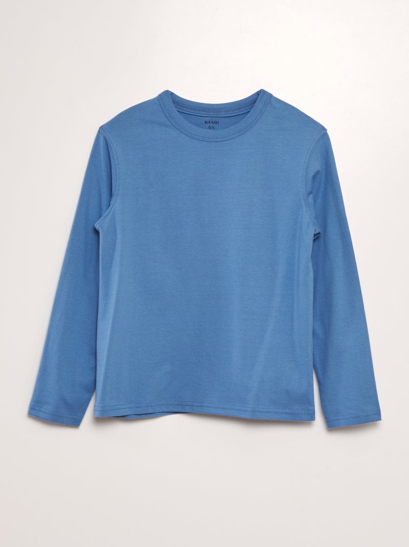 T-shirt in maglia jersey pesante - Tough Cotton blu - Kiabi