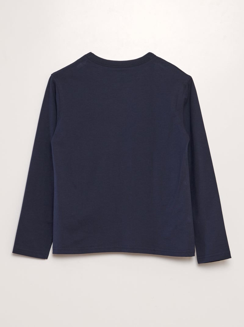 T-shirt in maglia jersey pesante - Tough Cotton BLU - Kiabi