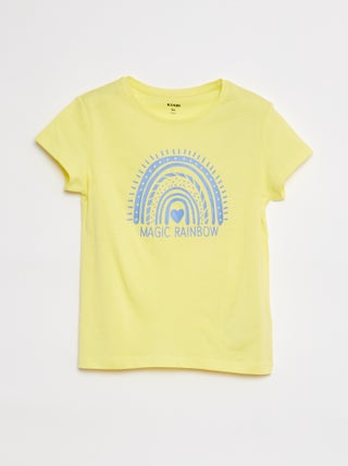 T-shirt in maglia jersey stampata