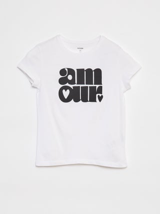 T-shirt in maglia jersey stampata