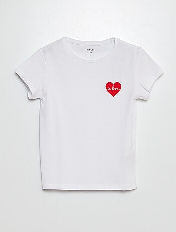 T-shirt in maglia jersey stampata