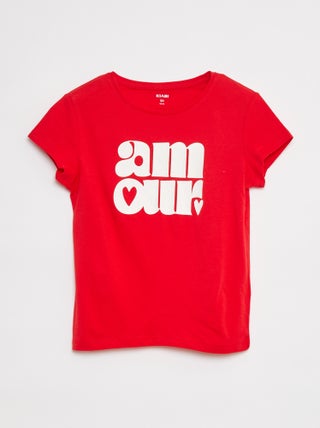 T-shirt in maglia jersey stampata