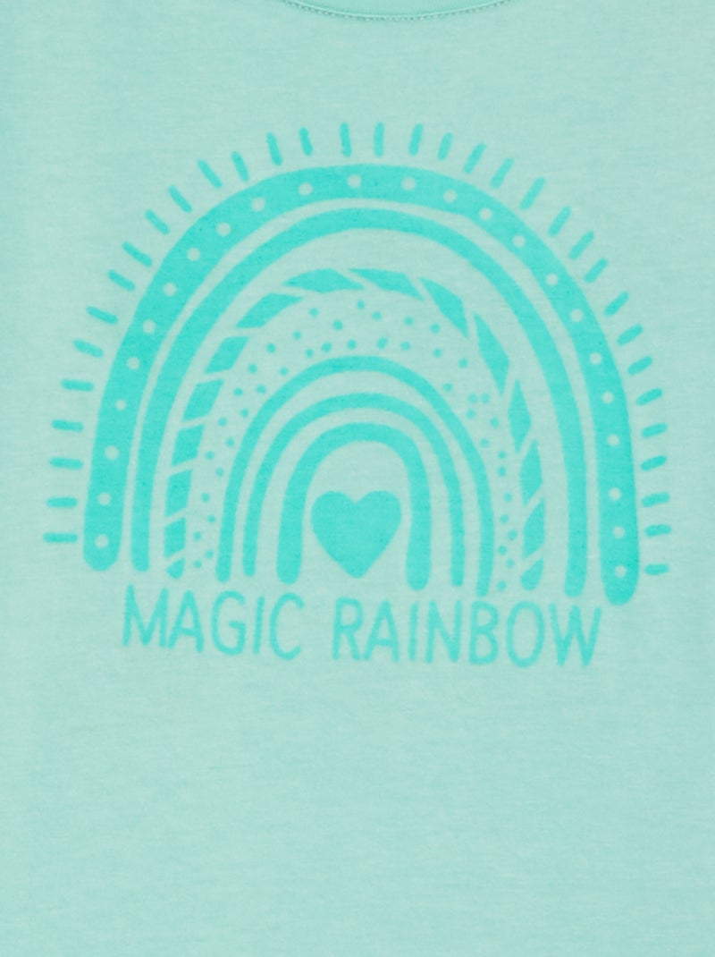 T-shirt in maglia jersey stampata VERDE - Kiabi