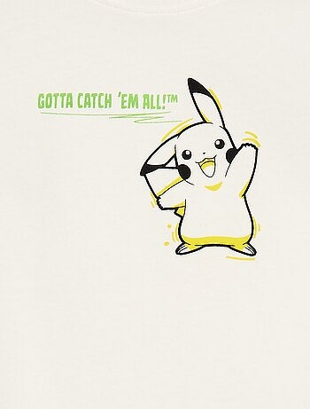 T-shirt in maglia leggera 'Pokémon' in cotone