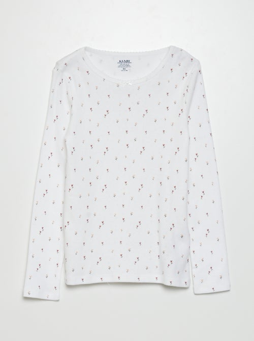 T-shirt in maglia operata - Confezione da 2 - Kiabi