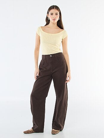 T-shirt in maglia operata