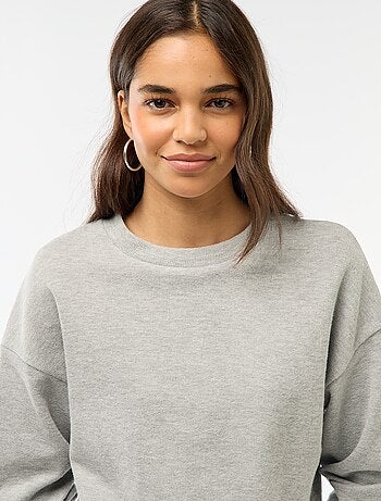 T-shirt in maglia peluche spessa
