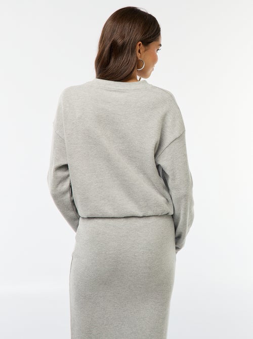 T-shirt in maglia peluche spessa - Kiabi