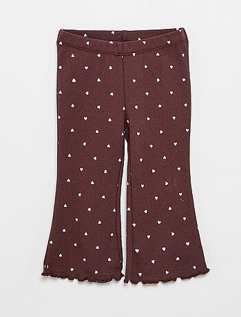 T-shirt in maglia pointelle + pantaloni - 2 pezzi