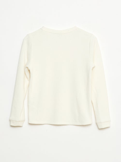 T-shirt in maglia soffice con taschino sul petto - Kiabi