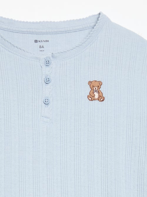 T-shirt in maglia traforata a maniche lunghe - Kiabi