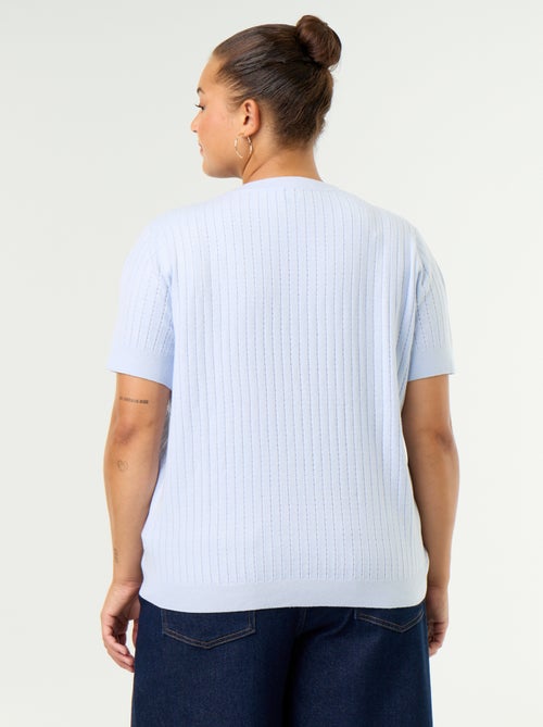 T-shirt in maglia traforata - Kiabi