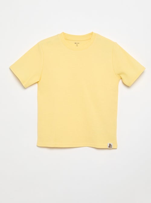 T-shirt in maglia waffle - Kiabi T-shirt in maglia waffle - Kiabi
