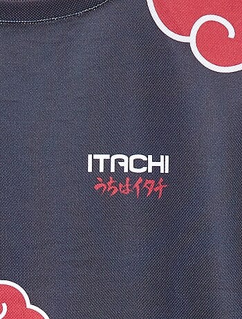 T-shirt in mesh con stampa 'Naruto'