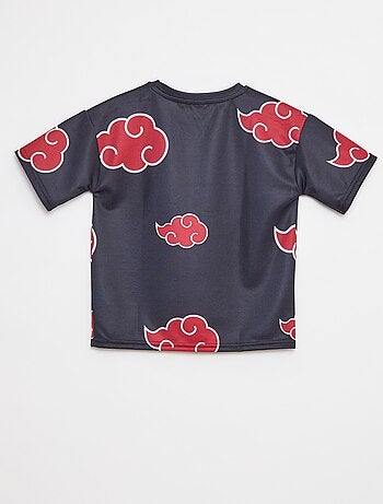 T-shirt in mesh con stampa 'Naruto'