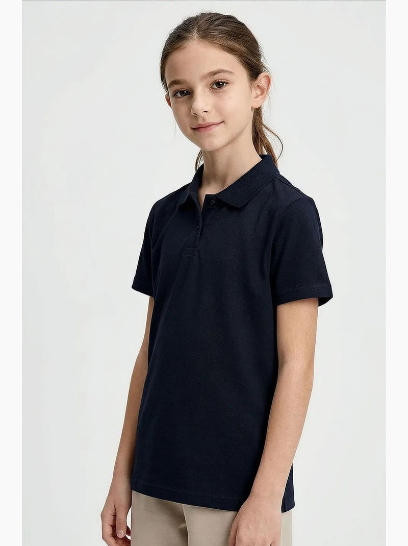 T-shirt in misto cotone tommy Blu marino - Kiabi