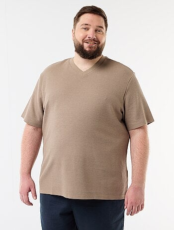 T-shirt in piqué a maniche corte
