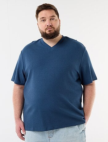 T-shirt in piqué a maniche corte