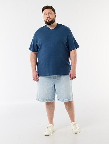 T-shirt in piqué a maniche corte